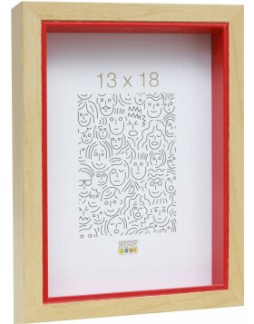 wooden frame S40BH red 20x30 cm