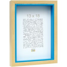 wooden frame S40BH blue 13x18 cm