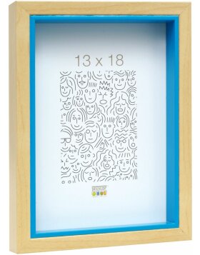 wooden frame S40BH blue 20x30 cm