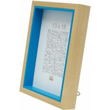 Cornice di legno S40BH blu 30x40 cm
