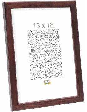 wooden frame S41J Deknudt dark brown 13x18 cm