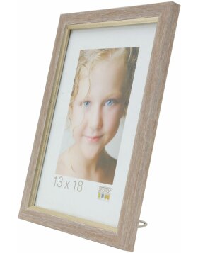 plastic frame S46A beige 10x15 cm