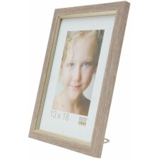 plastic frame S46A beige 10x15 cm