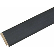 Cadre en bois S53G noir look peintre 20x25 cm