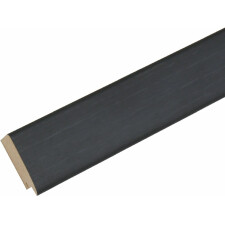 Cornice in legno S53G nero effetto pittore 24x30 cm
