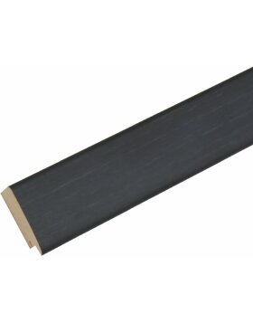 Cornice in legno S53G nero effetto pittore 30x90 cm