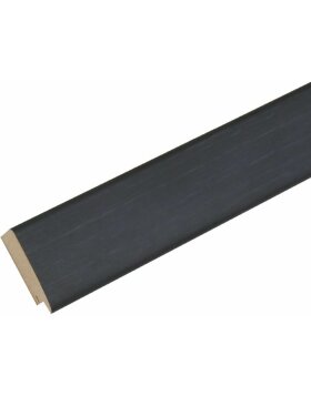 Cornice in legno S53G nero effetto pittore 70x100 cm