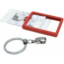 Porte-clés rouge 3,5x4,5 cm
