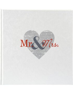 Goldbuch Hochzeitsalbum Mr. & Mrs. 30x31 cm 60 weiße Seiten