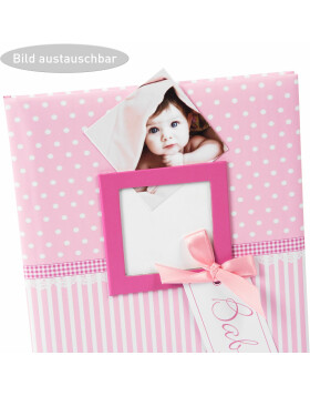 Goldbuch Taufalbum Sweetheart rosa 25x25 cm 60 weiße Seiten