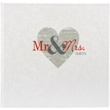 Księga gości weselnych Mr & Mrs 23x25 cm
