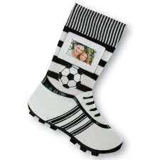 Fussball Socken Foto-Socke weiß