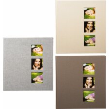 Goldbuch Album fotografico in lino stile 30x31 cm 60 pagine bianche