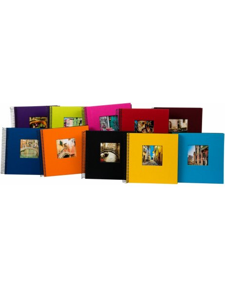 Goldbuch Album &agrave; spirales Bella Vista 20x20 cm 40 pages noires