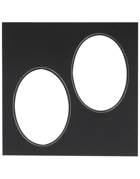 Intarsio Passpartout 2x 13x18 per Exclusive ovale