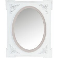 Miroir - 52S108 Clayre Eef en blanc