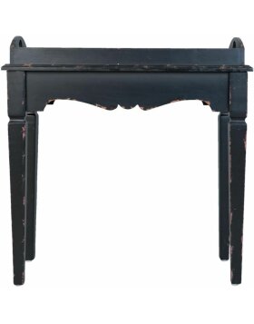 5H0202 Table dappoint en noir - 61x30x62 cm