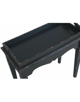 5H0202 Table dappoint en noir - 61x30x62 cm