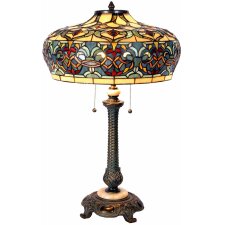 Tiffany table lamp Ø 47x71 cm colourful/yellow