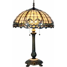 Tiffany table lamp Ø 50x80 cm colourful/beige