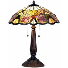 Lampa stołowa Tiffany Ø 44x57 cm w kolorze fioletowym