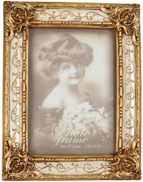 2722 baroque picture frame wood gold 9x13 cm