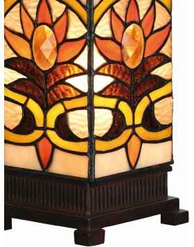 Clayre &amp; Eef Lampe de table Tiffany 12x35 cm - 5LL-5779