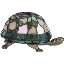 table lamp turtle 15x22x13 cm colourful/red
