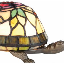 table lamp turtle 15x22x13 cm colourful/red