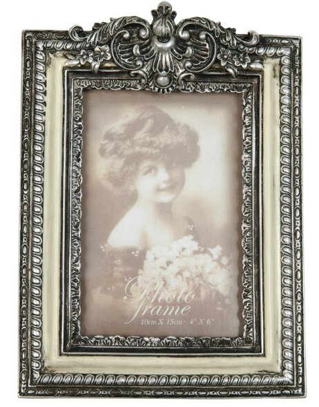 2760 antique frame 10x15 cm ornament silver