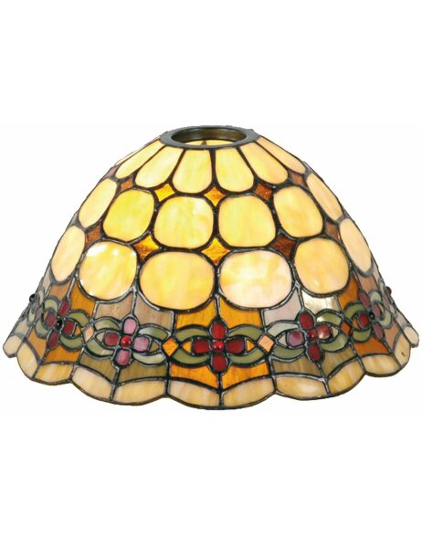 Tiffany lamp shade 25x15 cm colourful-natural
