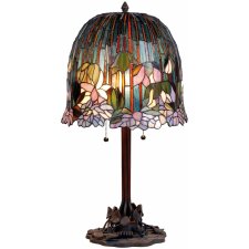 Tiffany tafellamp ø 37x68 cm paars gekleurd