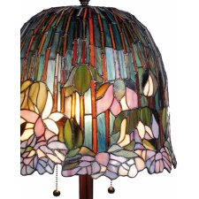 Tiffany table lamp Ø 37x68 cm colourful/violett
