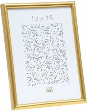 Plastic frame S011 gold 20x25 cm
