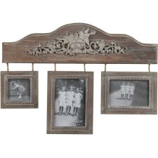 2835 antique frame gallery brown for 3 photos