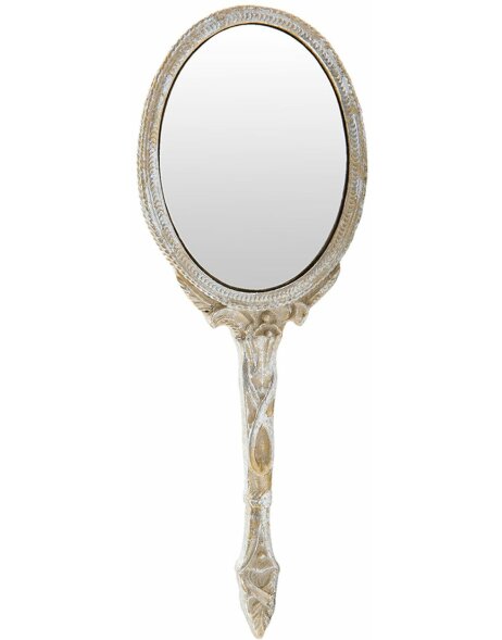 hand mirror - 62S093 Clayre Eef in shabby beige