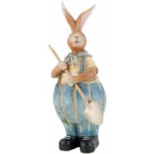 hare-decoration polyresin - 10x9x22 cm