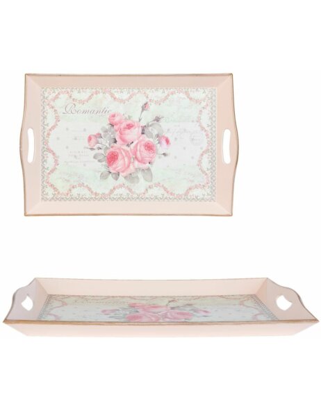 Clayre &amp; Eef tray made of plastic - 49x32x4 cm