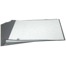 10 fogli di cartoncino fotografico nero, 36x30 cm con viti