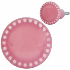 Möbelknopf Ø 3 cm in rosa - 63431