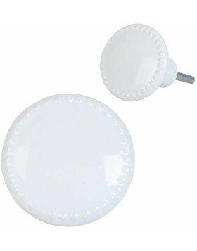 63439 - furniture knob &Oslash; 4 cm in white