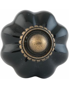 63491 - furniture knob &Oslash; 3 cm in black