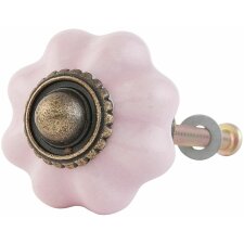 Meubelknop ø 3 cm in roze - 63505