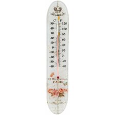 Clayre & Eef Thermometer - Paris - 6x1x30 cm