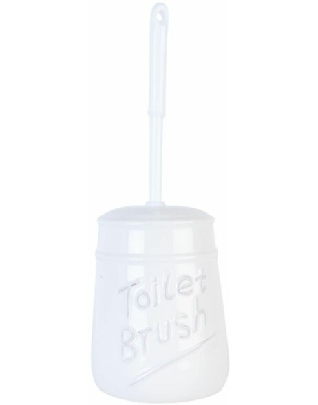 toilet brush holder in white by Clayre &amp; Eef