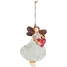 decoration hanger Angel - 63681 Clayre Eef colourful/grey