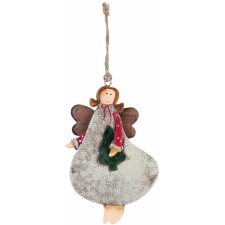 decoration hanger Angel - 63681 Clayre Eef colourful/grey
