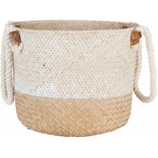 basket in natural/white - 63728 Clayre & Eef