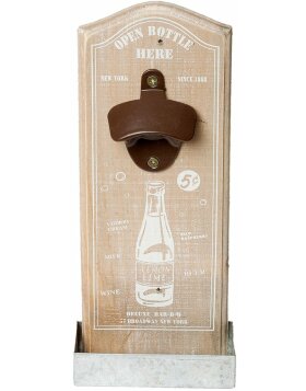 decoration bottle opener wood/iron - 63768