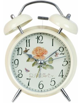 Clayre & Eef Horloge Réveil FLOWER 12x15 cm - 6AC0011